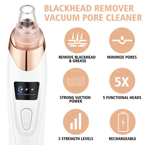 MULTI-FUNCTIONAL BLACKHEAD REMOVER VACUUM TOOL FOR PORE CLEANSING AND ACNE TREATMENT - Image 19