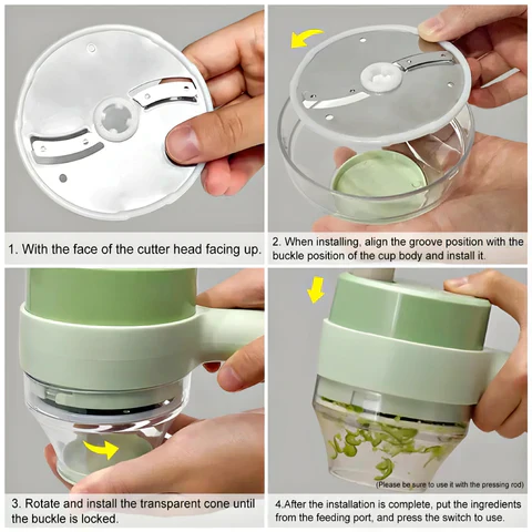 MULTIFUNCTION ELECTRIC HANDHELD HAMMER VEGETABLE CUTTER - Image 11