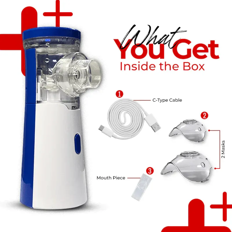 Nebuluxe Ultrasonic Portable Nebulizer Kit- FDA Approved - Image 4