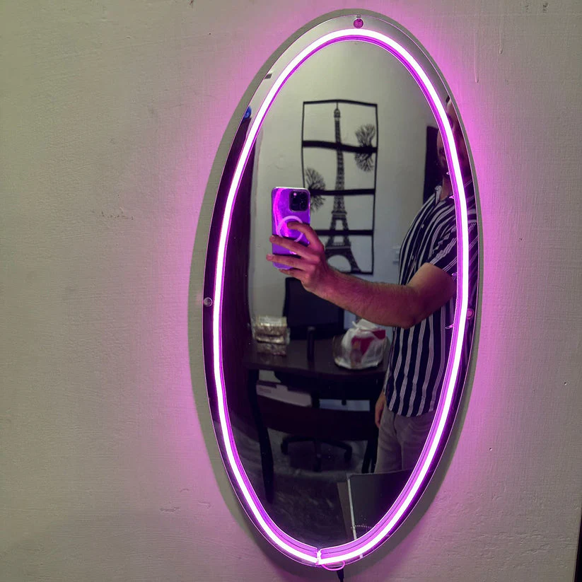 Neon Selfie Acrylic mirror for Room Walls - Image 3