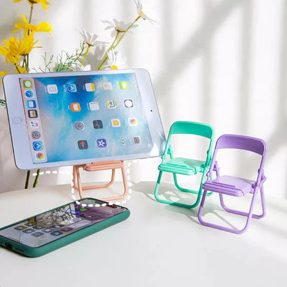 Portable Mini Mobile Phone Stand Desktop Chair - Image 3