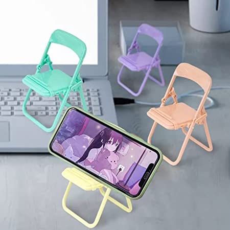 Portable Mini Mobile Phone Stand Desktop Chair - Image 6