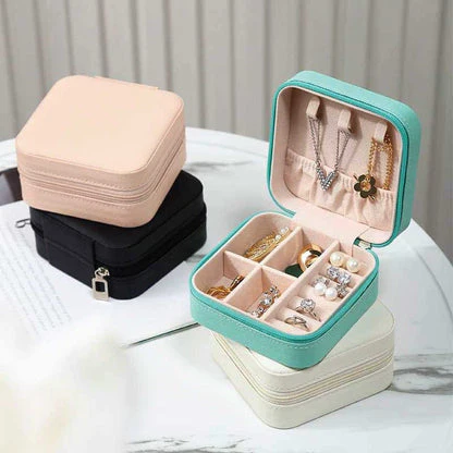 Premium Quality Plush Velvet Travel Jewelry Organizer Box. - Image 6