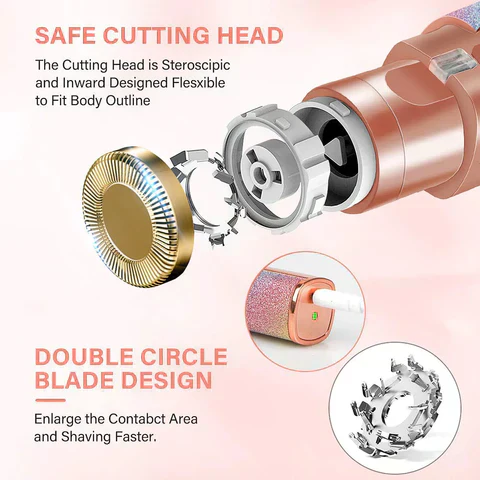 Rechargeable 2 in 1 Hair Remover Trimmer For Women - Image 22
