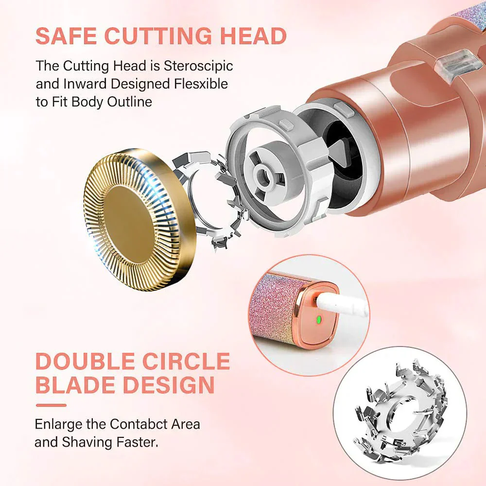 Rechargeable 2 in 1 Hair Remover Trimmer For Women - Image 28