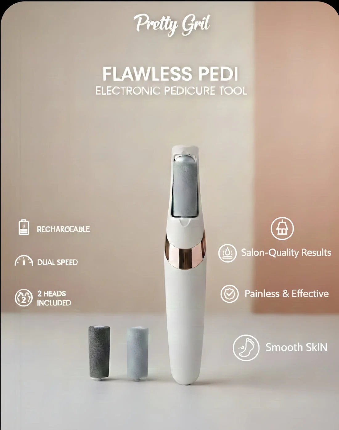 Rechargeable Electric Callus Remover – FREE Extra Roller + USB Charging Wire Included - Image 4