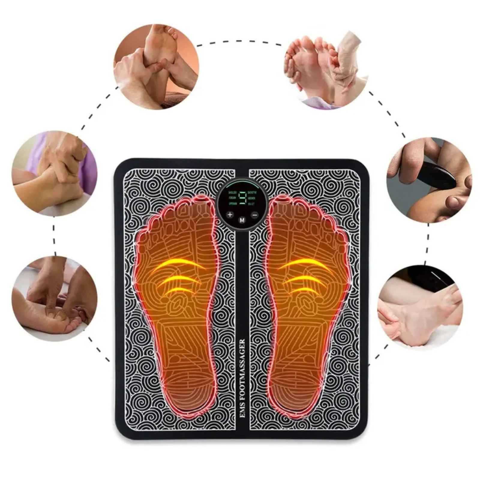 Remote EMS Foot Massager Pad with Remote Improve Blood Circulation Relieve Ache Pain Health Care - Image 3