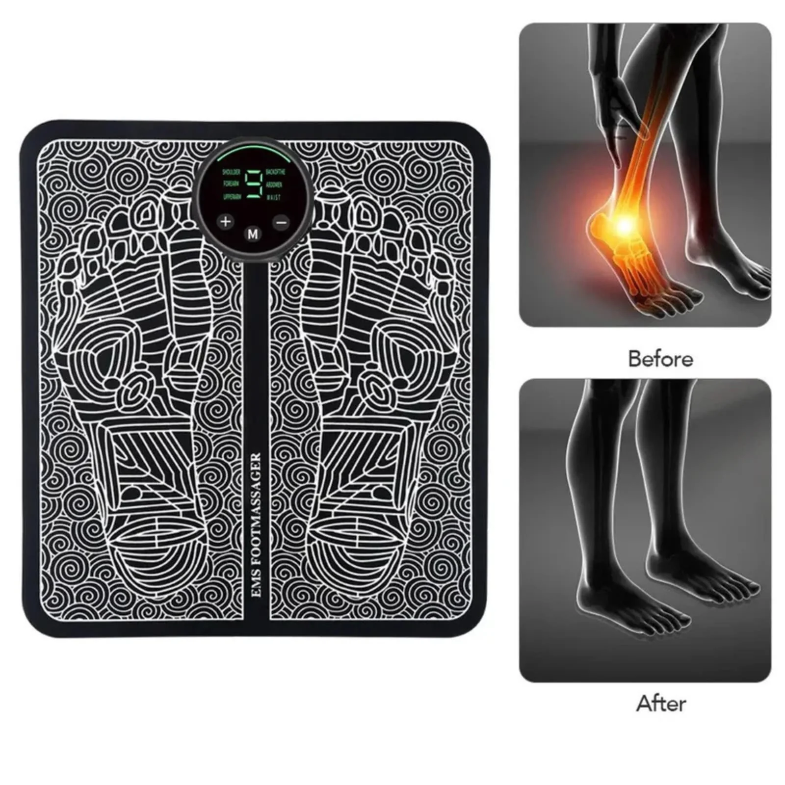 Remote EMS Foot Massager Pad with Remote Improve Blood Circulation Relieve Ache Pain Health Care - Image 4
