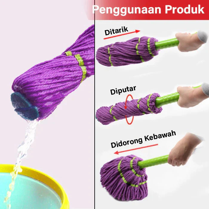 Stainless Steel Extendable Twist Mop - Image 4