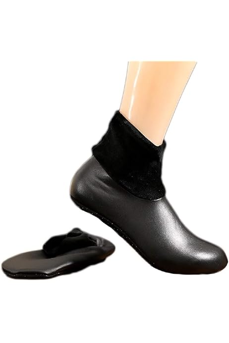 Winter Warm PU Leather Non-Slip Socks  For Men Women - Image 4
